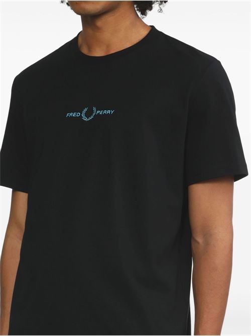 T-shirt uomo Fred Perry manica corta nera FRED PERRY | M4580102